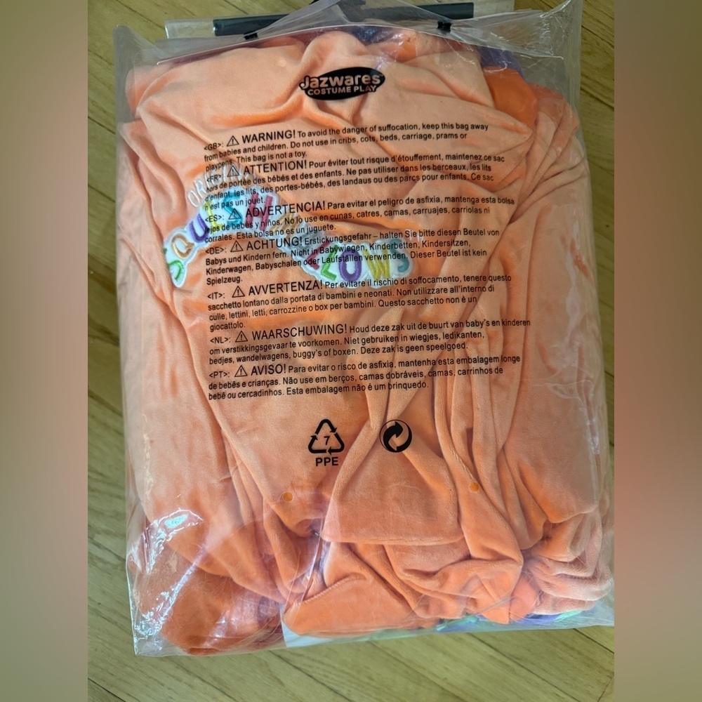 Squishmallows Charlon Kids Costume - Orange and Lavender - Picture 6 of 6